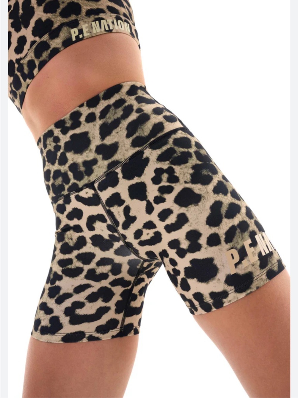 P. E Nation VALLEY BIKE SHORT IN ANIMAL PRINT